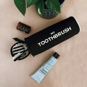 Toothbrush Travel Case Black